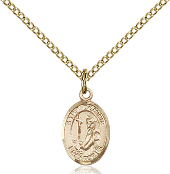 Gold Filled St. Dominic de Guzman Pendant