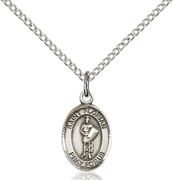 Sterling Silver St. Florian Pendant