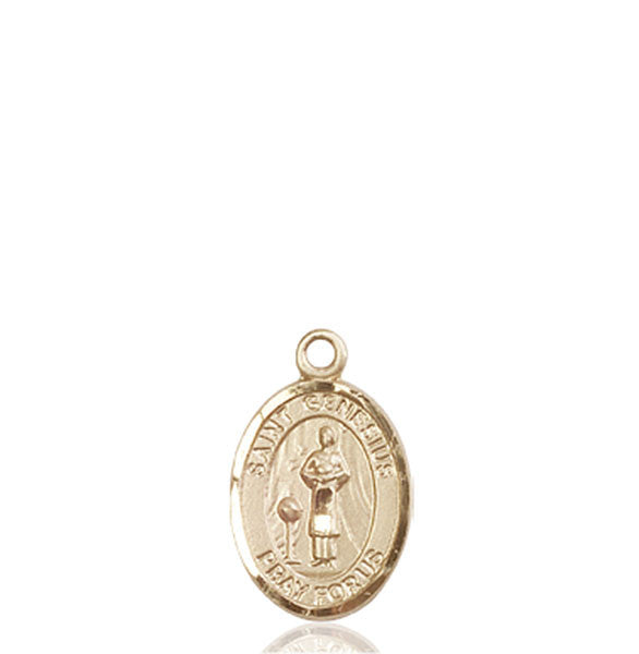 Medalla de oro de 14 quilates de San Génesis de Roma