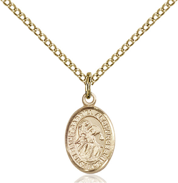 Gold Filled St. Gabriel the Archangel Pendant