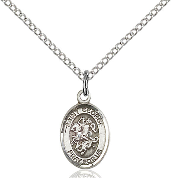Sterling Silver St. George Pendant