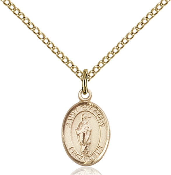 Gold Filled St. Gregory the Great Pendant