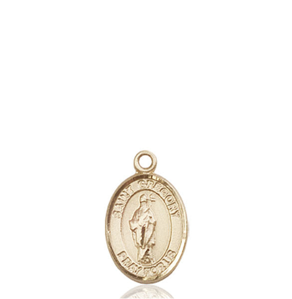 Medalla de San Gregorio Magno en Oro de 14kt