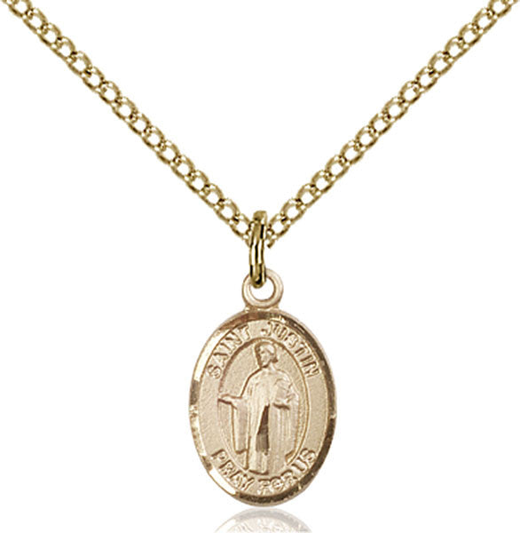 Gold Filled St. Justin Pendant