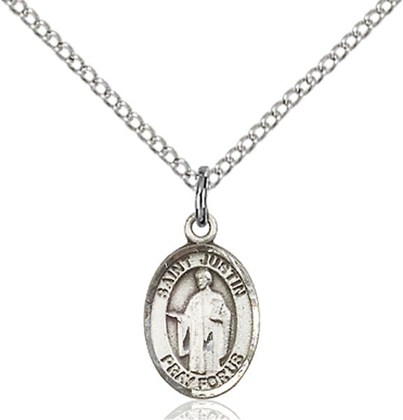 Sterling Silver St. Justin Pendant