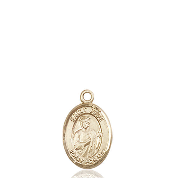 Medalla de San Judas Tadeo en oro de 14kt