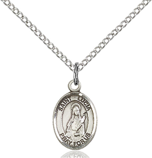 Sterling Silver St. Lucia of Syracuse Pendant