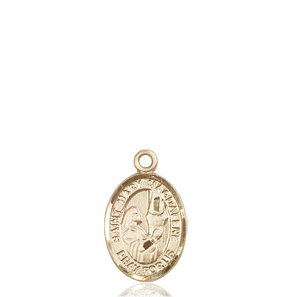 Medalla de Santa María Magdalena en oro de 14kt