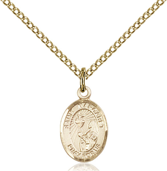 Gold Filled St. Margaret Mary Alacoque Pendant