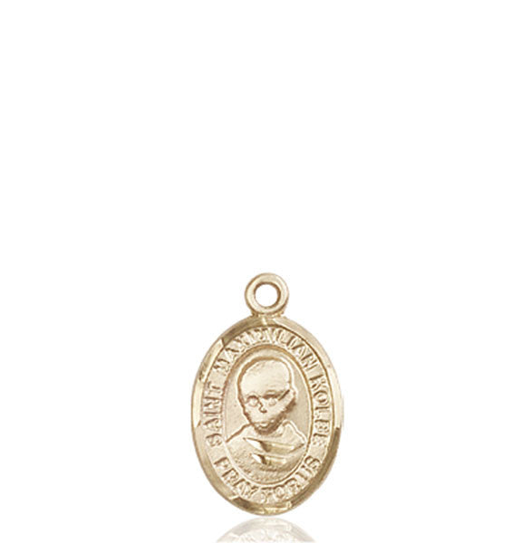 Medalla de San Maximiliano Kolbe de oro de 14 kt