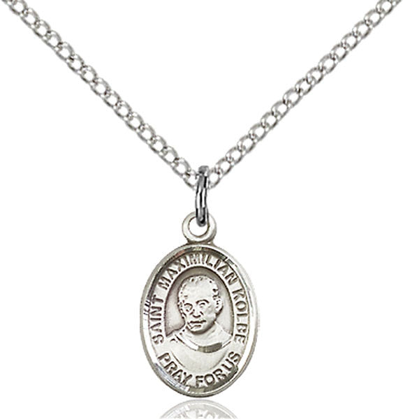 Sterling Silver St. Maximilian Kolbe Pendant