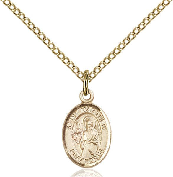 Gold Filled St. Matthew the Apostle Pendant