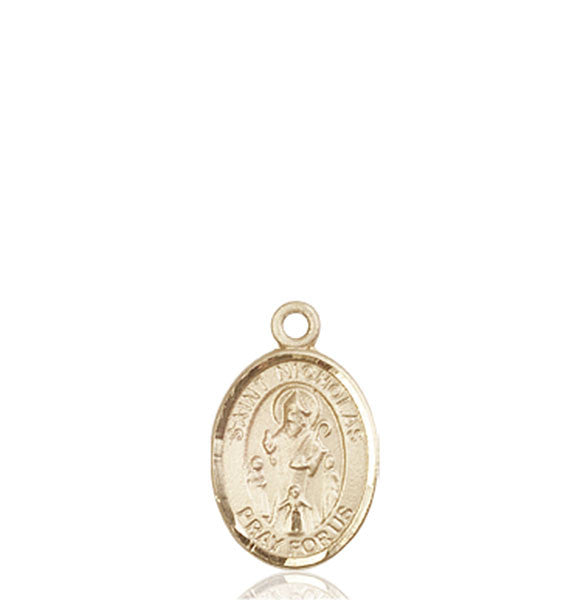 Medalla de San Nicolás de oro de 14 kt