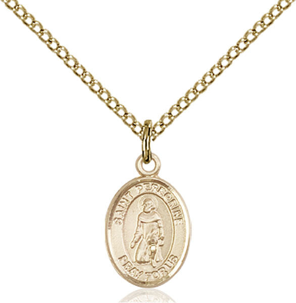 Gold Filled St. Peregrine Laziosi Pendant