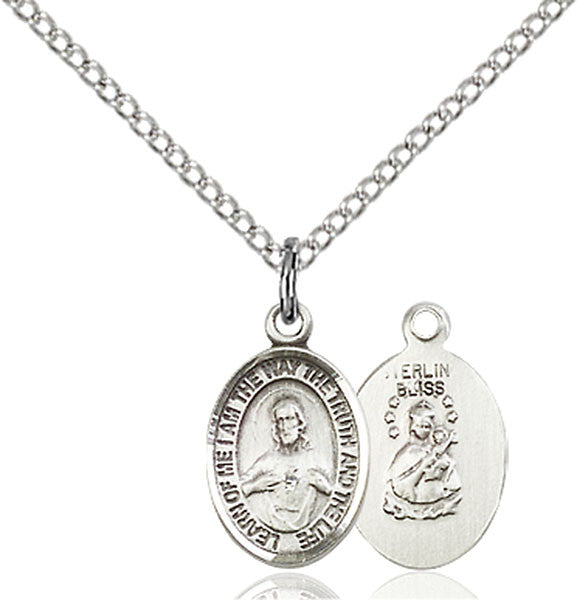 Sterling Silver Scapular Pendant
