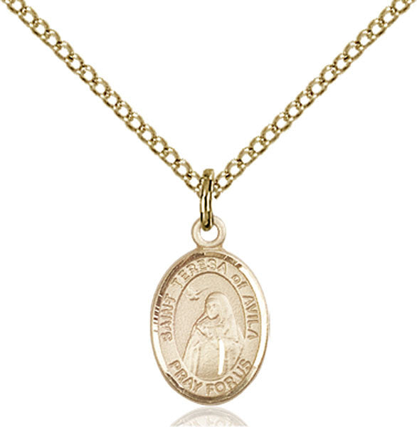 Gold Filled St. Teresa of Avila Pendant