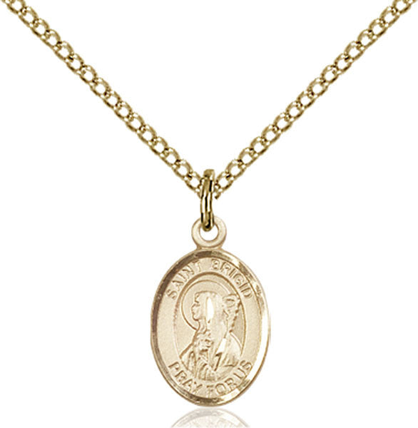 Gold Filled St. Brigid of Ireland Pendant