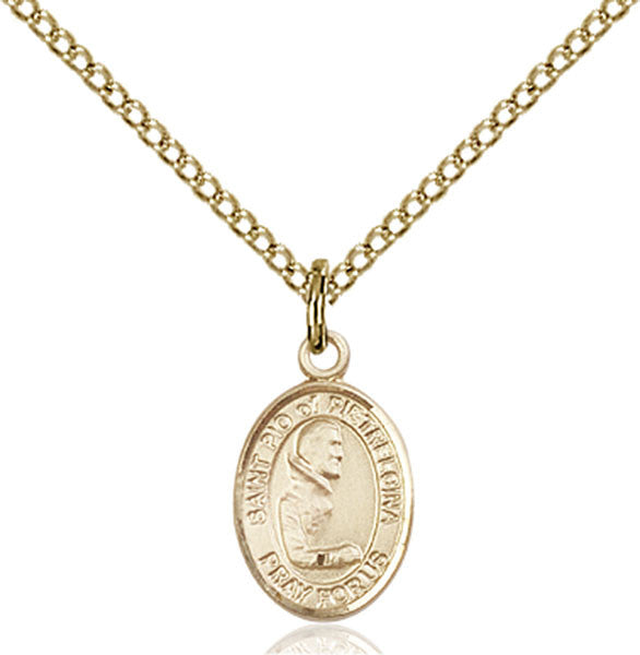 Gold Filled St. Pio of Pietrelcina Pendant