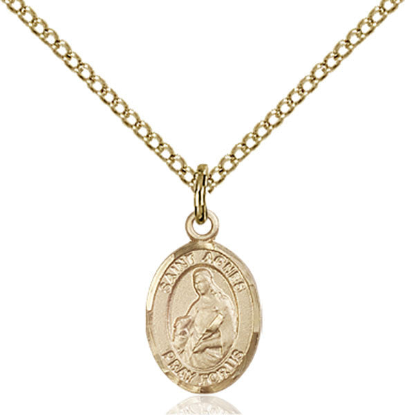 Gold Filled St. Agnes of Rome Pendant