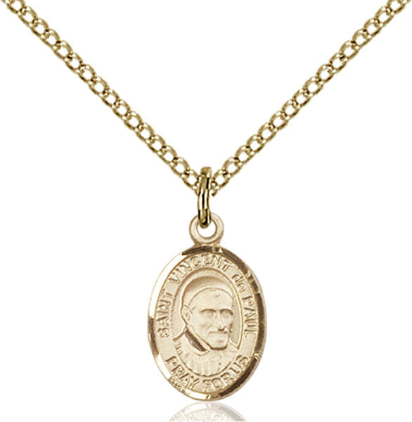 Gold Filled St. Vincent de Paul Pendant