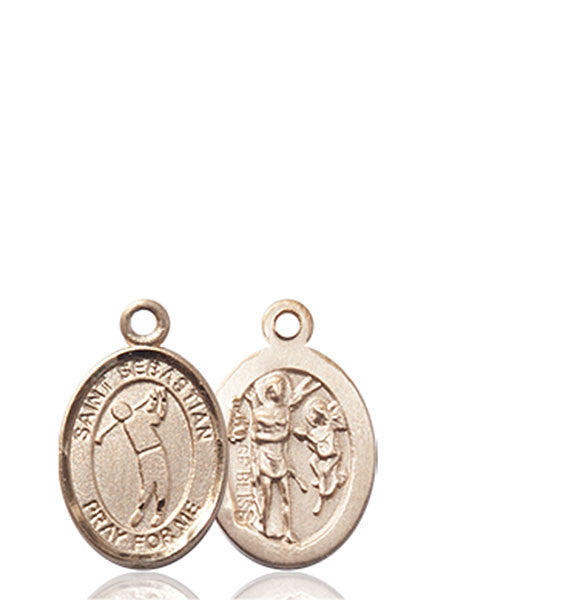 14kt Gold St. Sebastian/Golf Medal