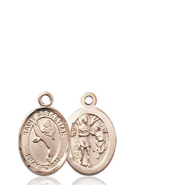 14kt Gold St. Sebastian/Martial Arts Medal