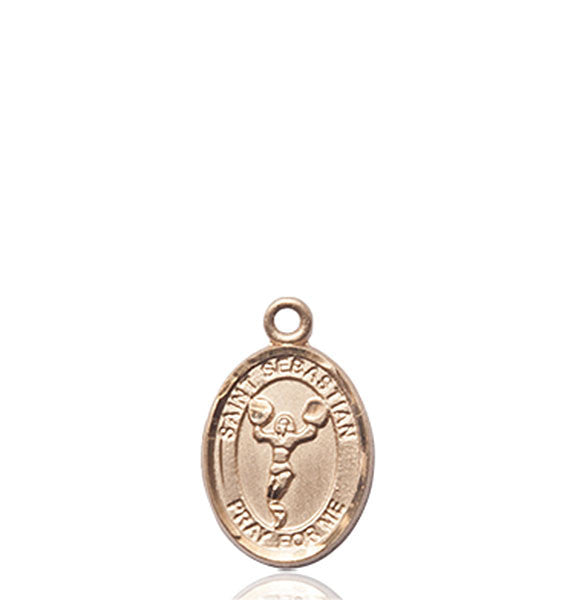 14kt Gold St. Sebastian/Cheerleading Medal