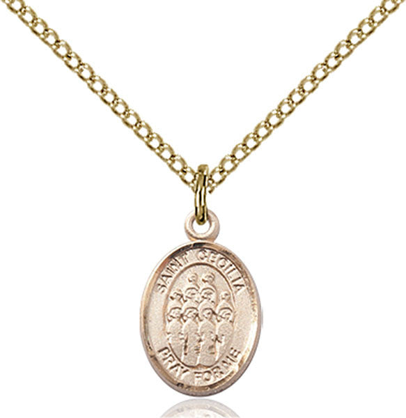 Gold Filled St. Cecilia / Choir Pendant