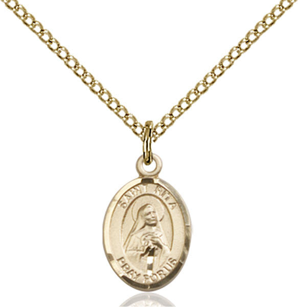 Gold Filled St. Rita of Cascia Pendant