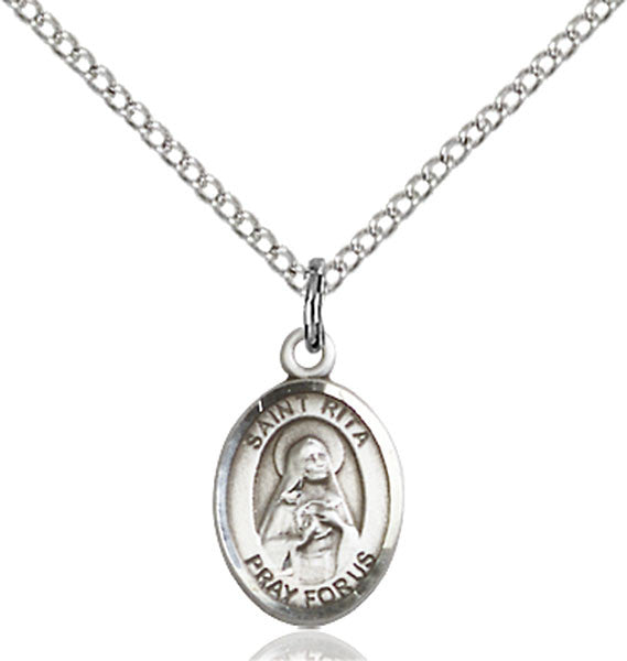 Sterling Silver St. Rita of Cascia Pendant