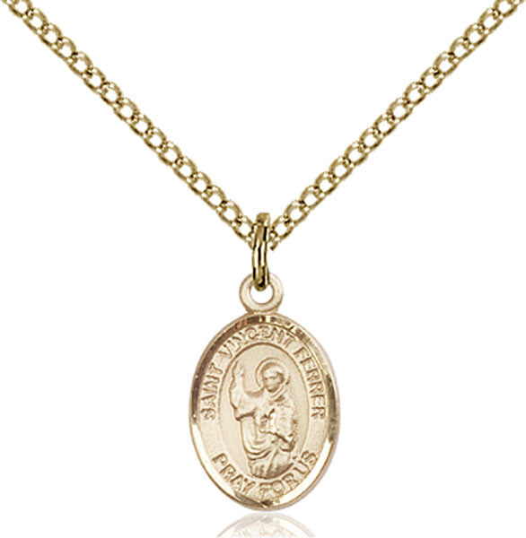 Gold Filled St. Vincent Ferrer Pendant