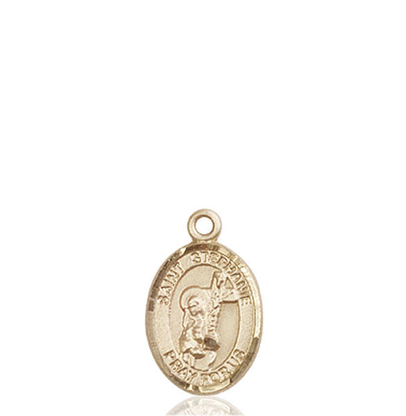 Medalla de Santa Estefanía en oro de 14kt