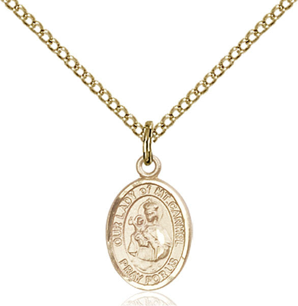 Gold Filled O/L of Mount Carmel Pendant