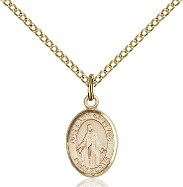 Gold Filled O/L of Peace Pendant