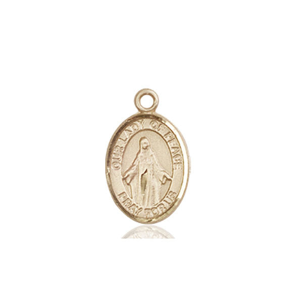 14kt Gold O/L of Peace Medal