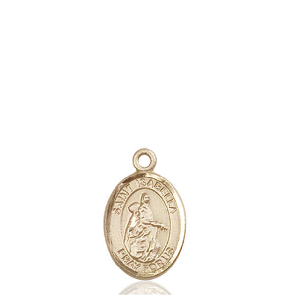Medalla de Santa Isabel de Portugal en oro de 14kt
