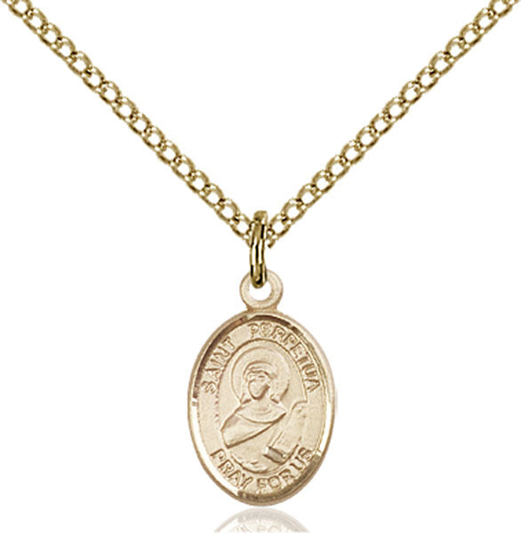 Gold Filled St. Perpetua Pendant