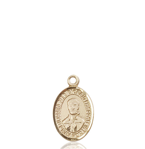 Medalla Beato Pier Giorgio Frassati en oro de 14kt