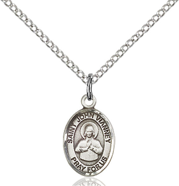 Sterling Silver St. John Vianney Pendant