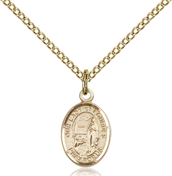 Gold Filled O/L of Lourdes Pendant
