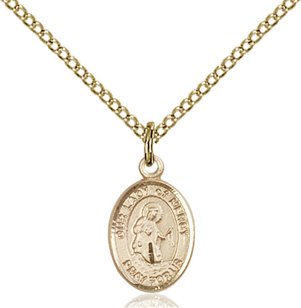 Gold Filled O/L of Mercy Pendant