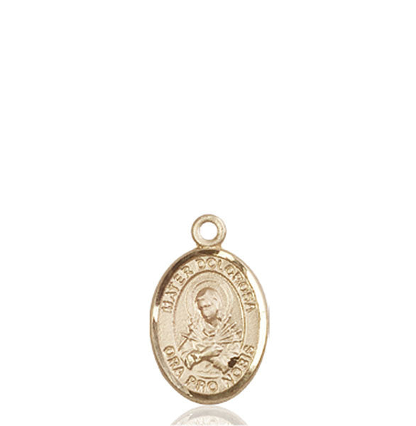 Medalla Mater Dolorosa Oro 14kt