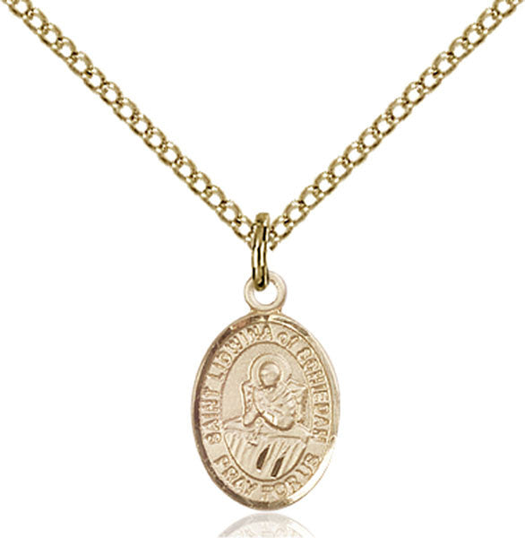 Gold Filled St. Lidwina of Schiedam Pendant