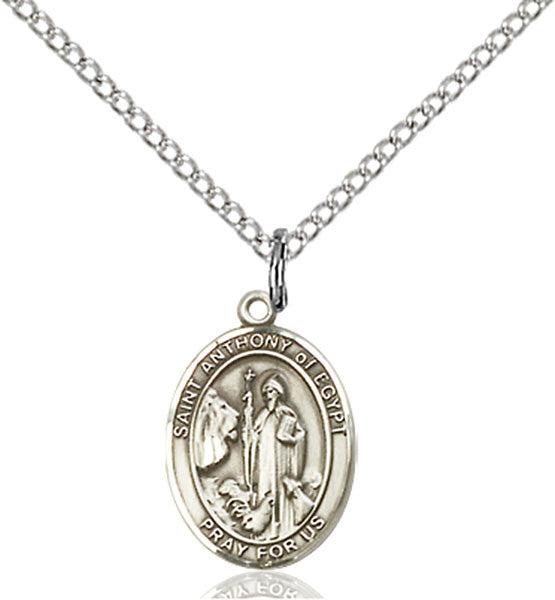 Sterling Silver St. Anthony of Egypt Pendant