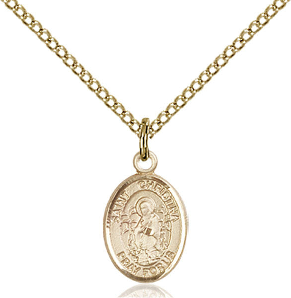 Gold Filled St. Christina the Astonishing Pendant