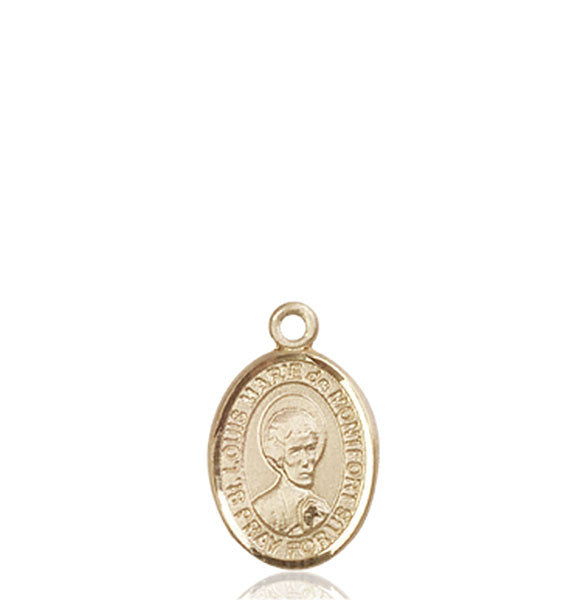 Medalla de oro de 14 quilates St. Louis Marie De Montfort