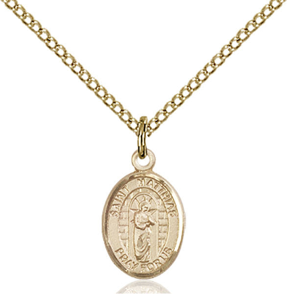 Gold Filled St. Matthias the Apostle Pendant