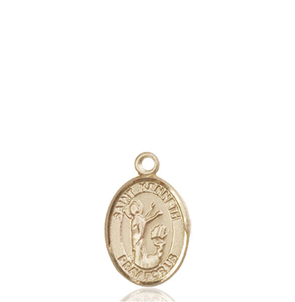 Medalla de San Kenneth de oro de 14 kt