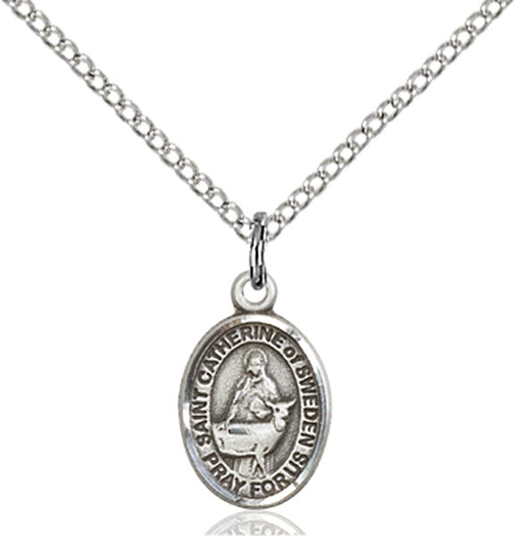 Sterling Silver St. Catherine Of Sweden Pendant