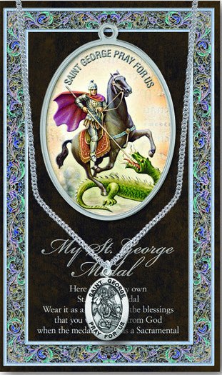 St. George Necklace & Chain with Picture Folder